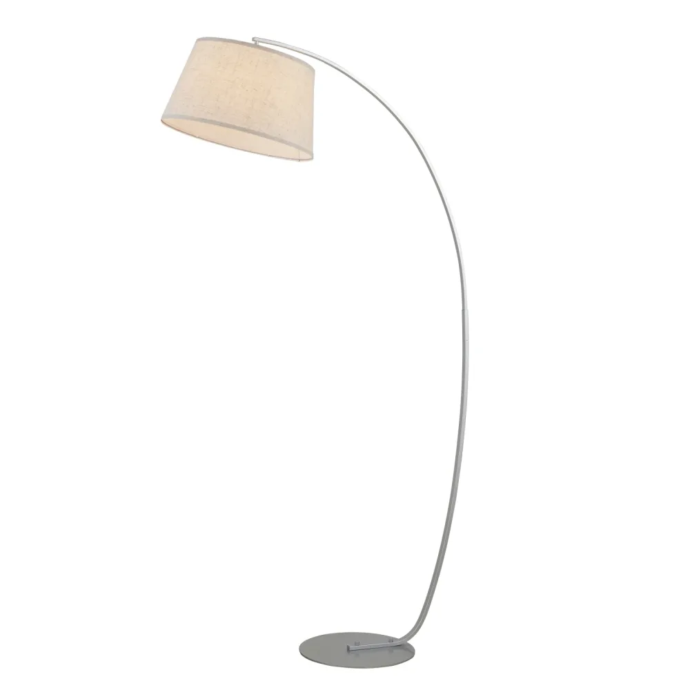 Stehlampe Bogenlampe KERNO beige/silber