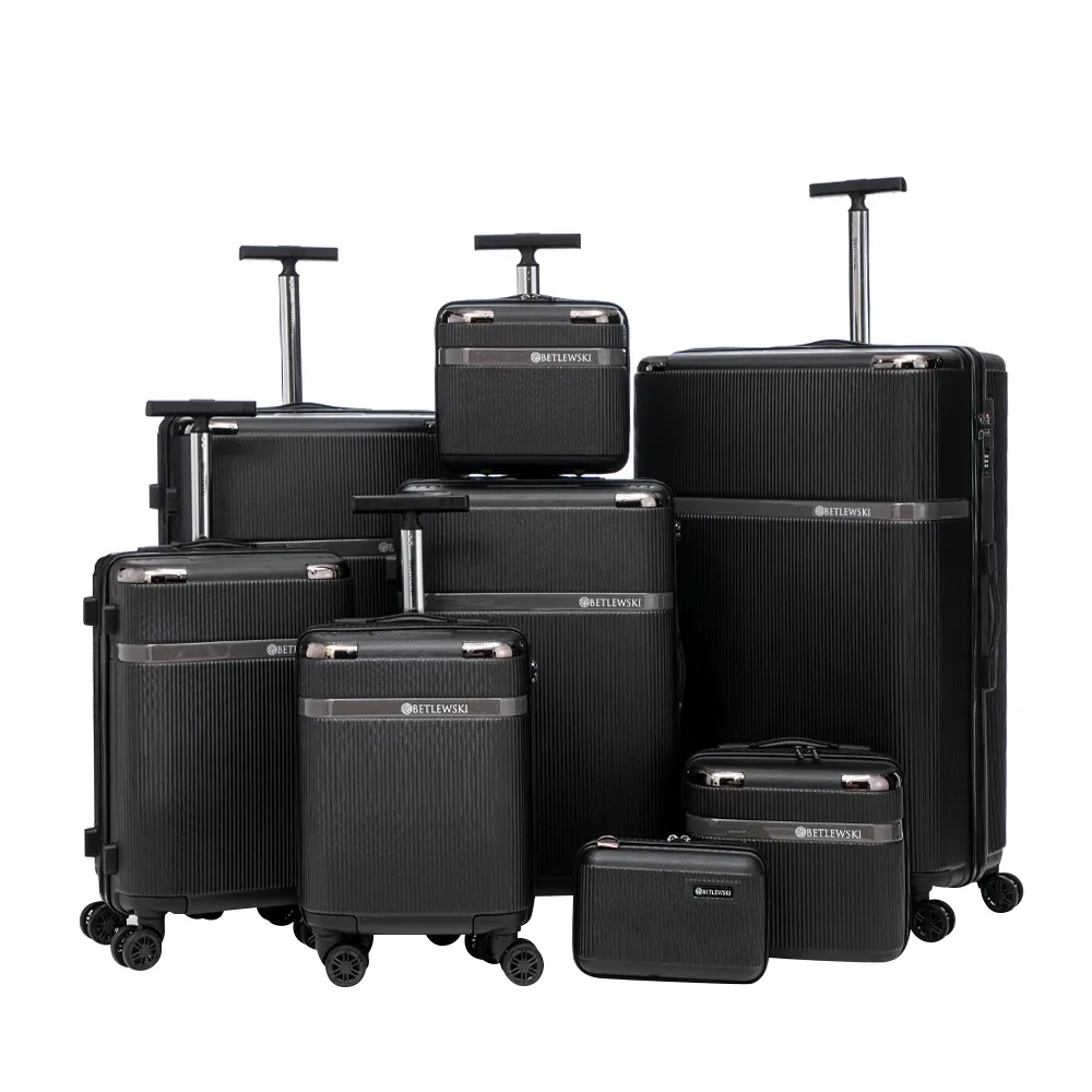 Reisekoffer Hartschalenkoffer VIRELLA 8er Set schwarz