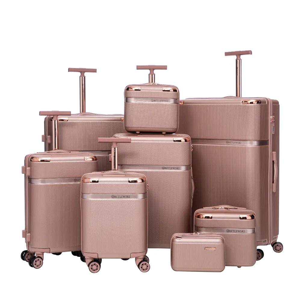 Reisekoffer Hartschalenkoffer VIRELLA 8er Set roségold