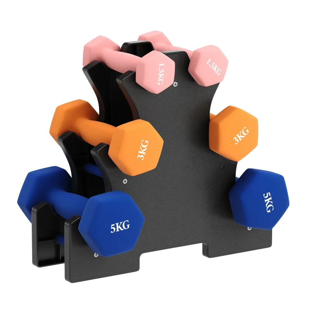Kurzhantel Set 1.5 - 5  kg mit Ständer