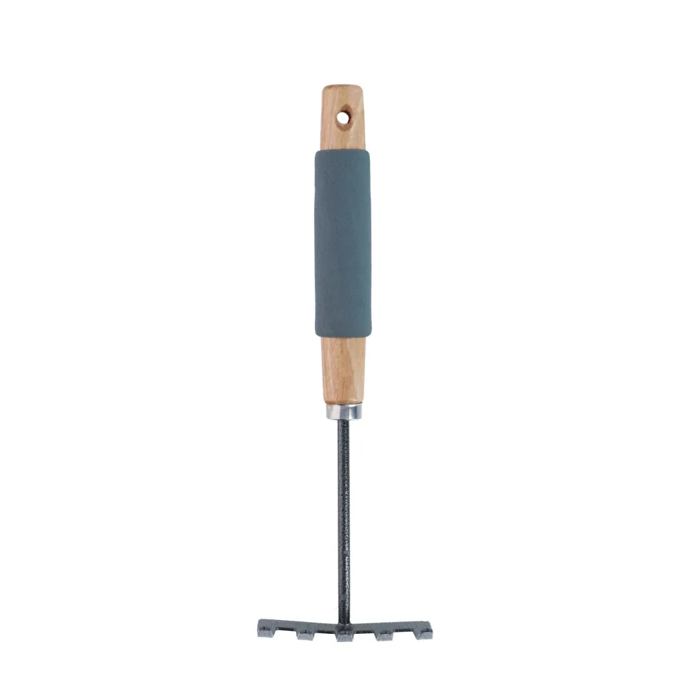 Gartenharke mit Holzgriff 27 cm