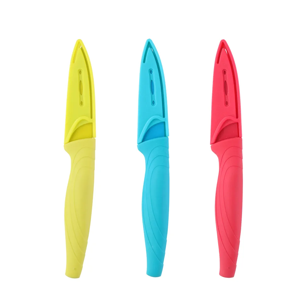 Küchenmesser mit Klingenschutz 19 cm 3er Set