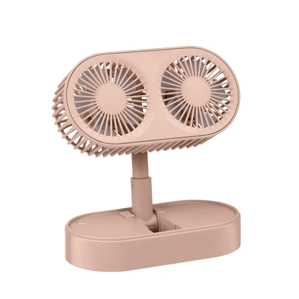 Tischventilator USB 1200mAh rosa