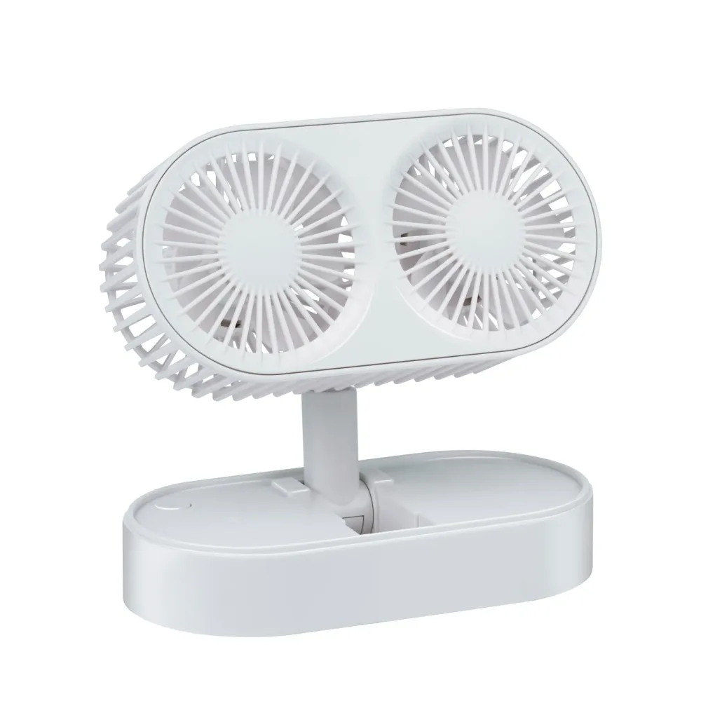 Tischventilator USB 1200mAh weiss