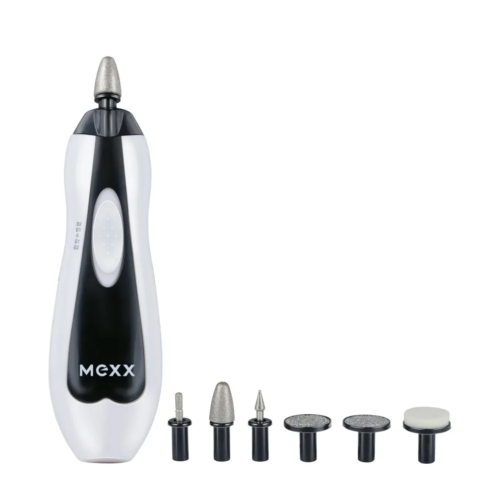 MEXX Nagelfräser Set 7-teilig weiss/schwarz