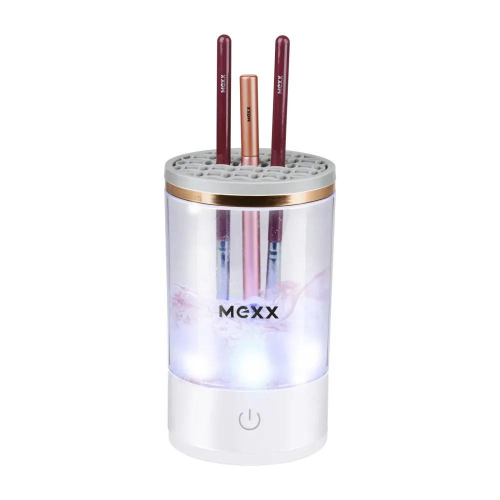 MEXX Make-up Pinselreiniger USB weiss/gold