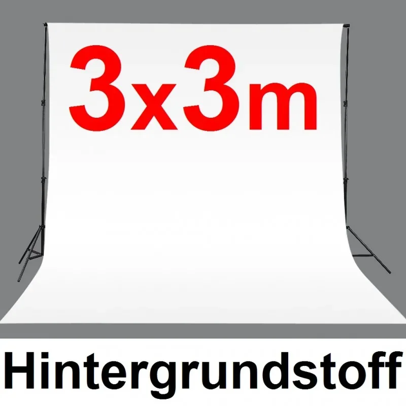 Hintergrundstoff 3 x 3 m weiss