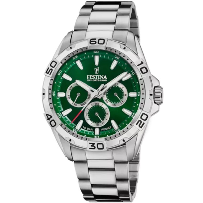 Festina - Multifunktionsuhr, Multifuncion, 45mm, Silber