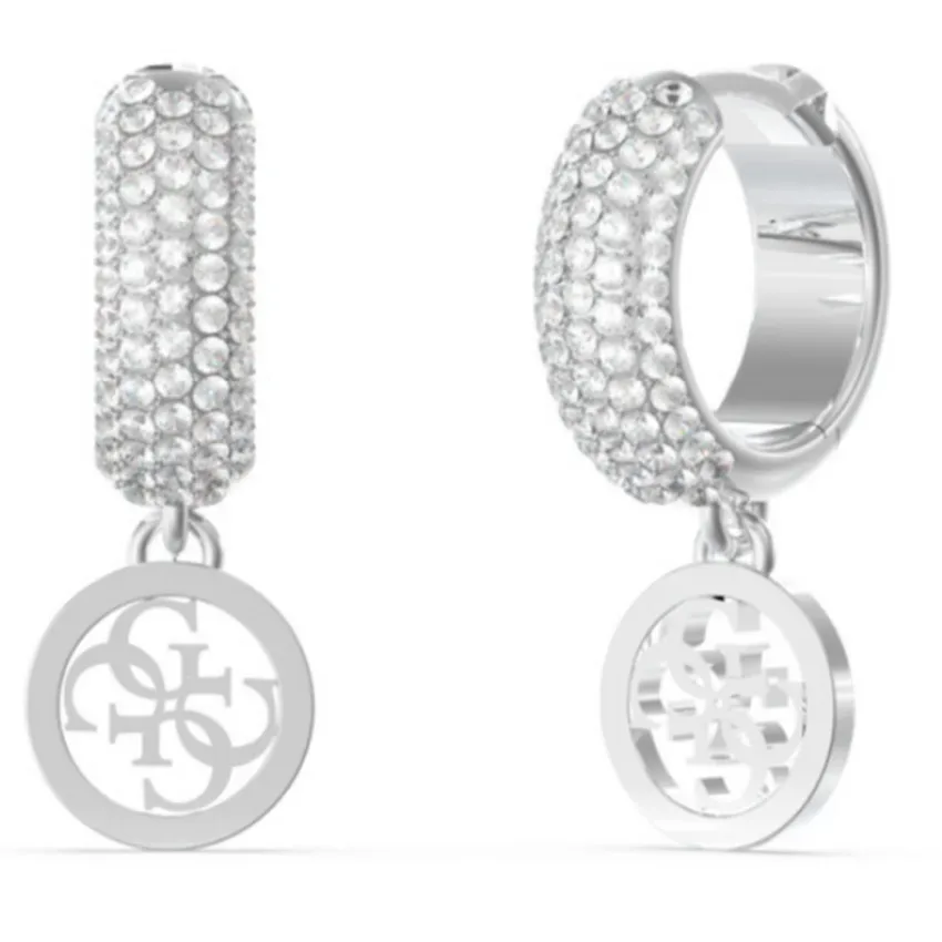 Guess - Ohrringe, Crazy Earrings, 22mm, Silber