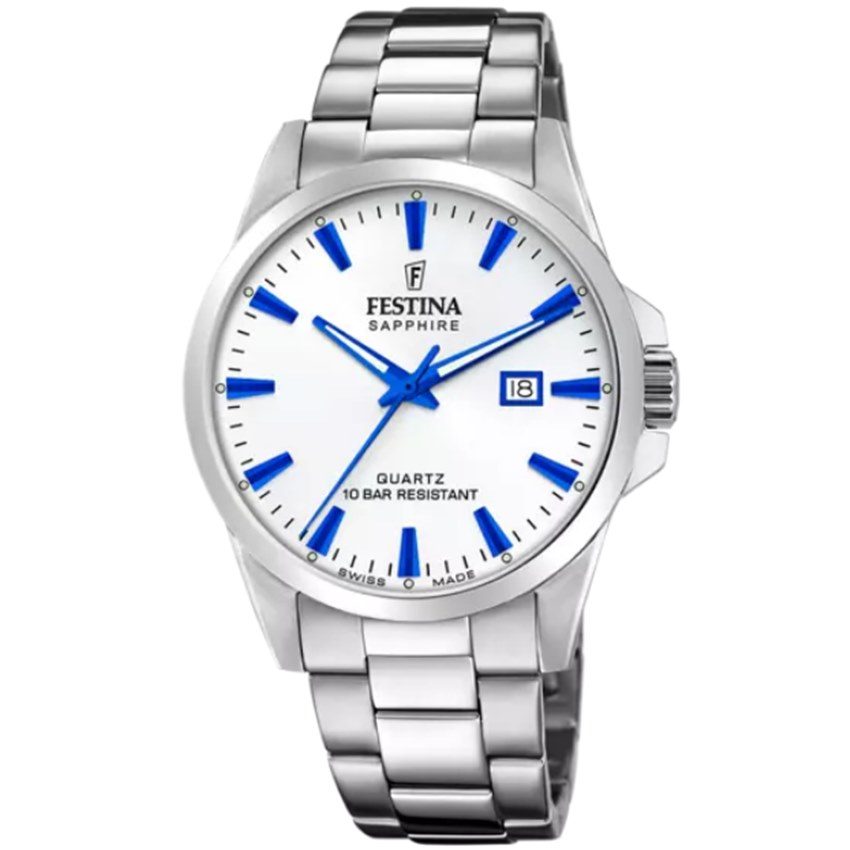 Festina F20024/5 Swiss Made Acero Klassik Herrenuhr