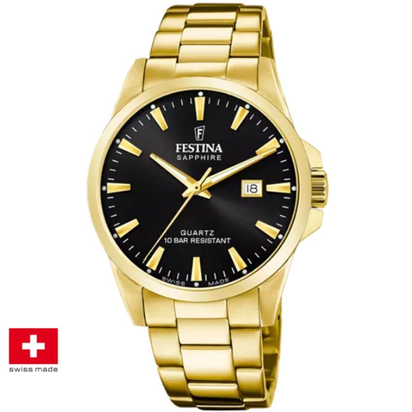 Festina F20044/6 Swiss Made Acero Klassik Herrenuhr