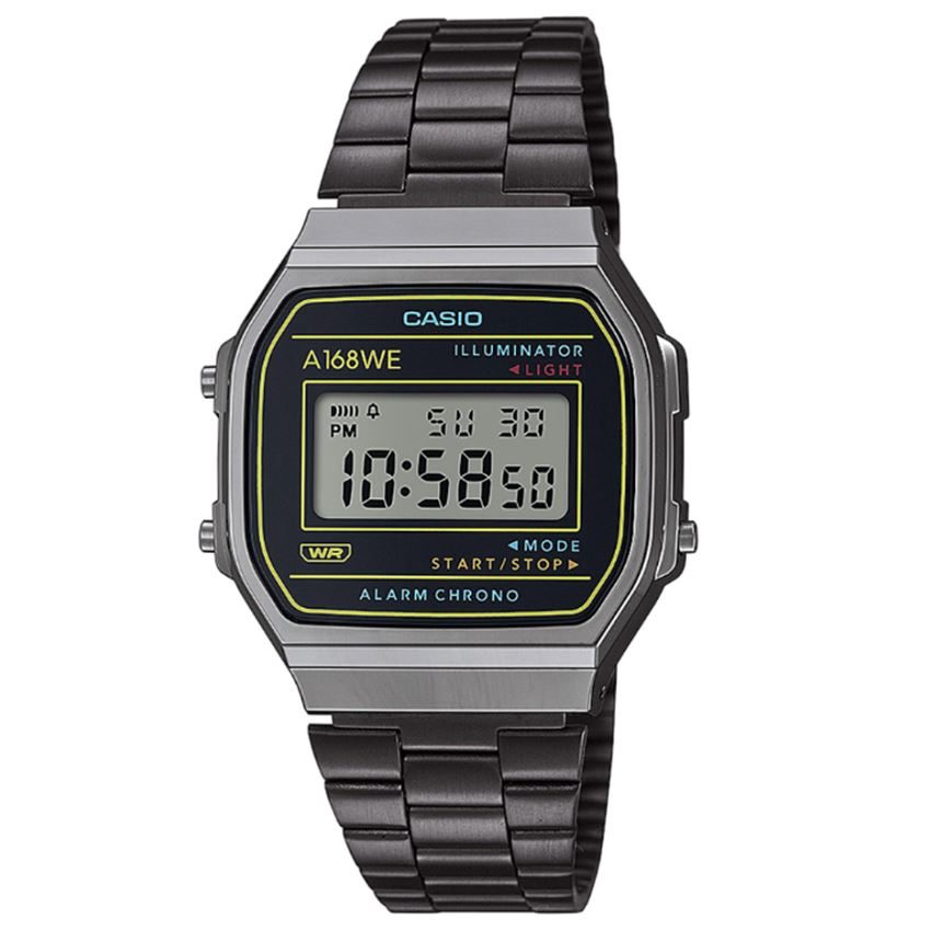 CASIO - Digitaluhr, Vintage, 36mm, Silber