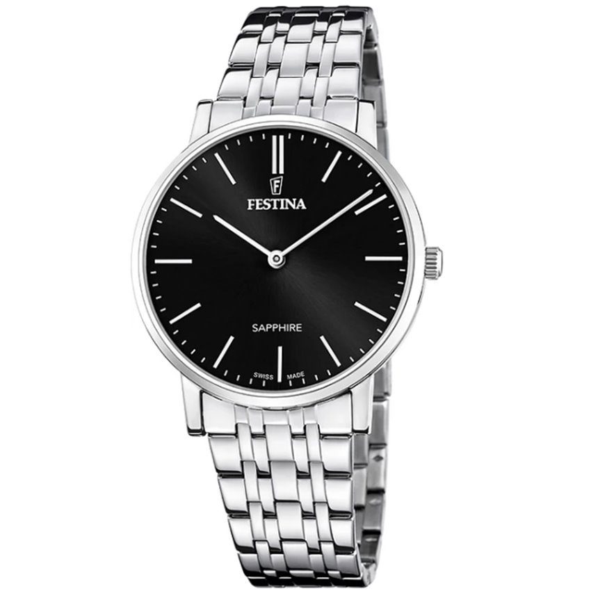 Festina F20045/4 Swiss Made Acero Klassik Herrenuhr