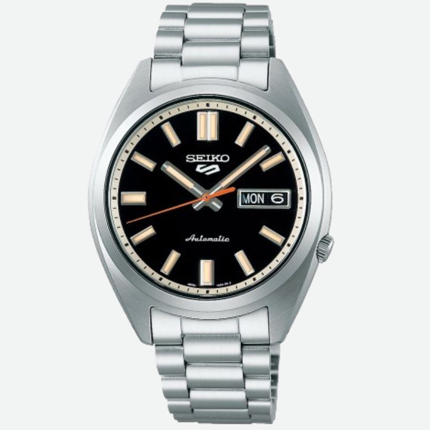 Seiko - Automatikuhr, 5 Sports, 37mm, Silber