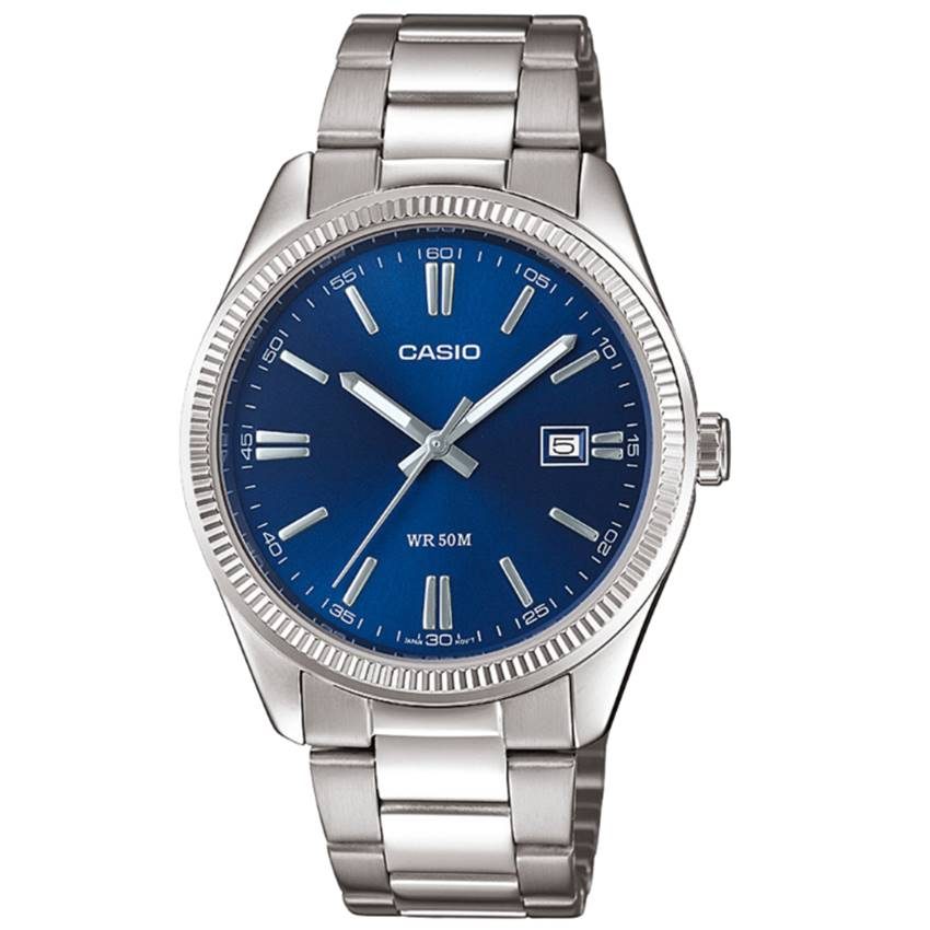 CASIO - Analoguhr,  Collection, 44mm, Silber