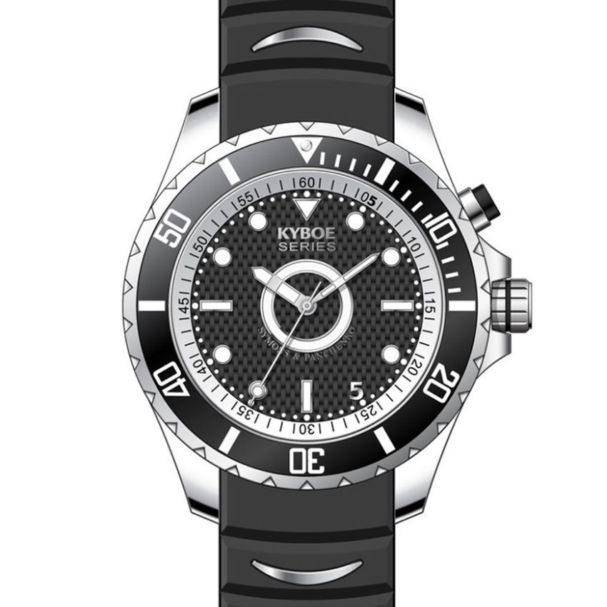 Kyboe GS.55.S.BL.BL Giant 55 Amsterdam Herrenuhr