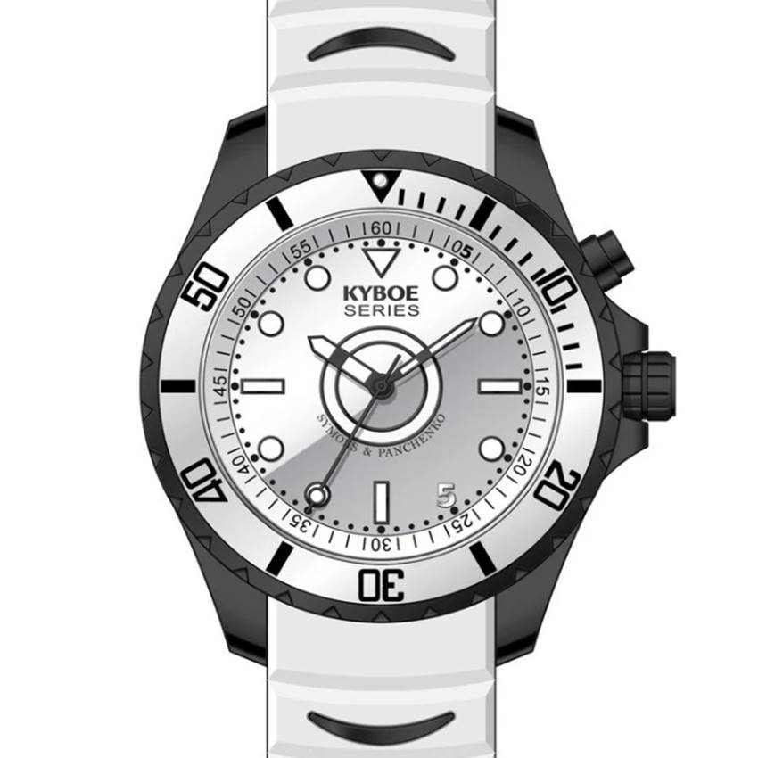 Kyboe GS.55.BM.MIR.WH Giant 55 Ibiza Mirror Herrenuhr