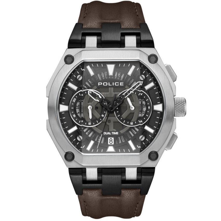 Police - PEWGF0054403 Shield Chrono, One Size, Silber