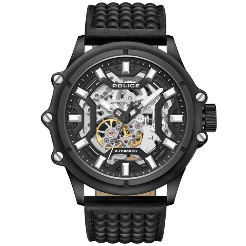Police - PEWGE1601801 Luang Automatik, One Size, Schwarz