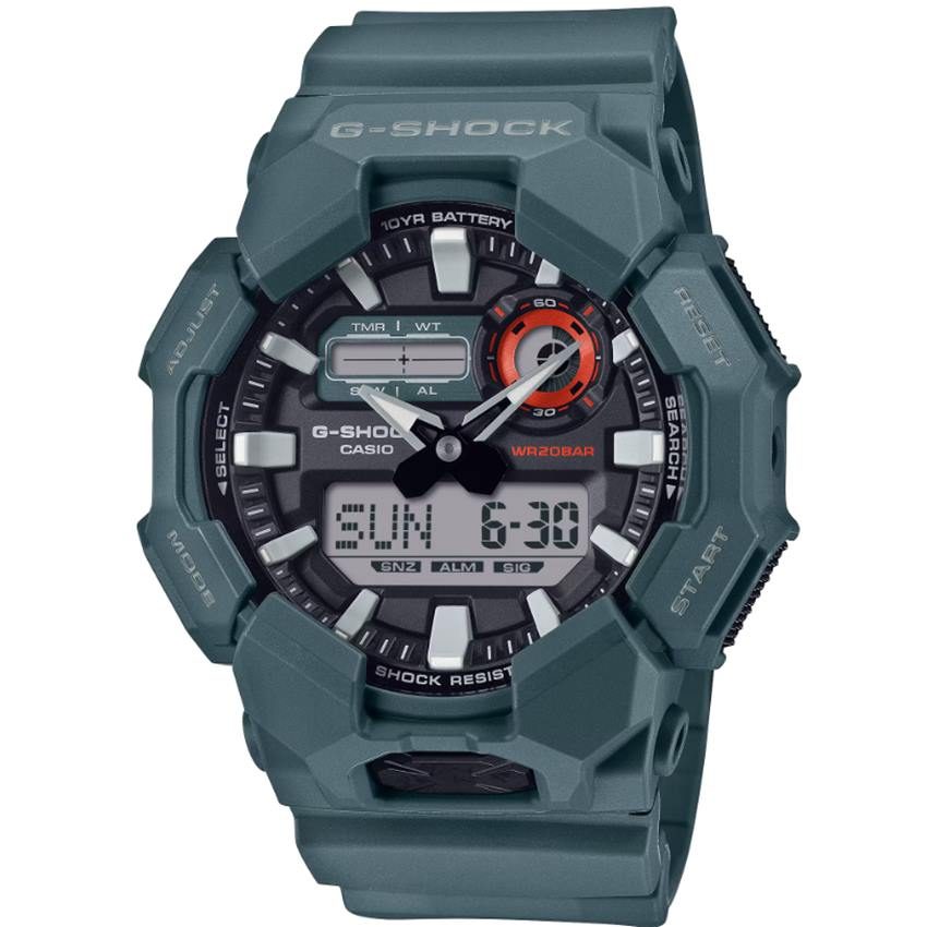 Casio G-Shock GA-010-2AER 10 year Battery New Combi Herrenuhr
