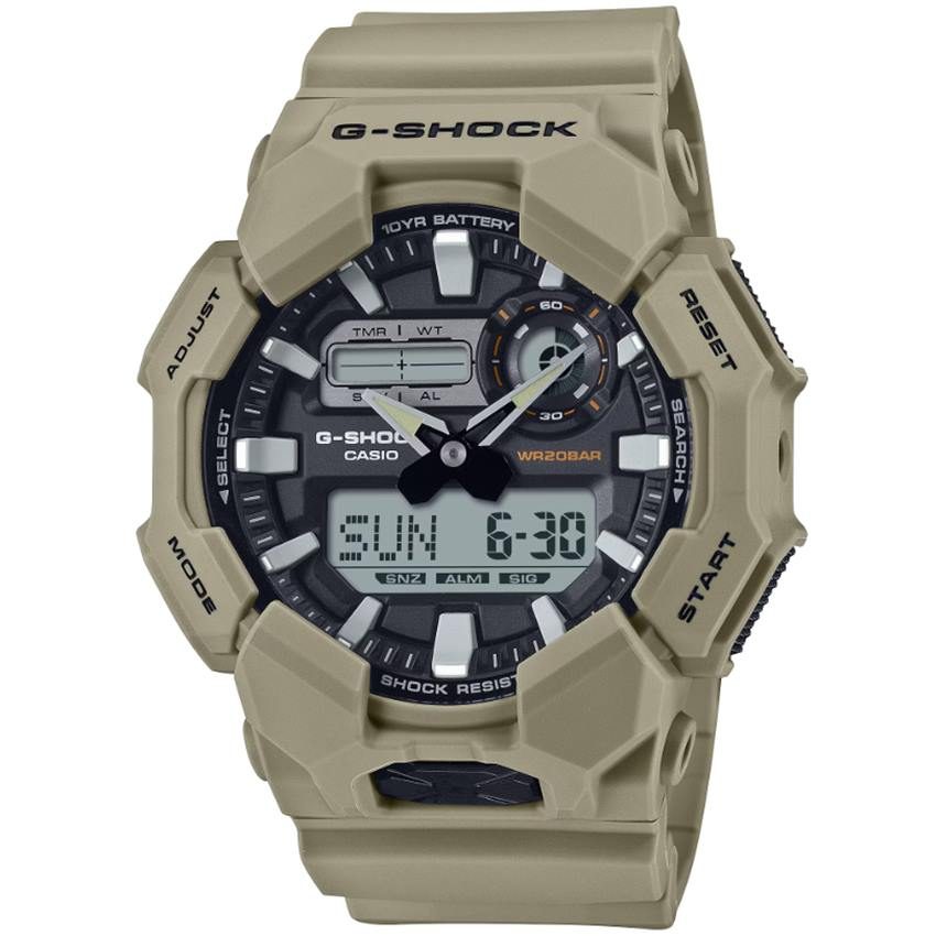 Casio G-Shock GA-010-5AER 10 year Battery New Combi Herrenuhr