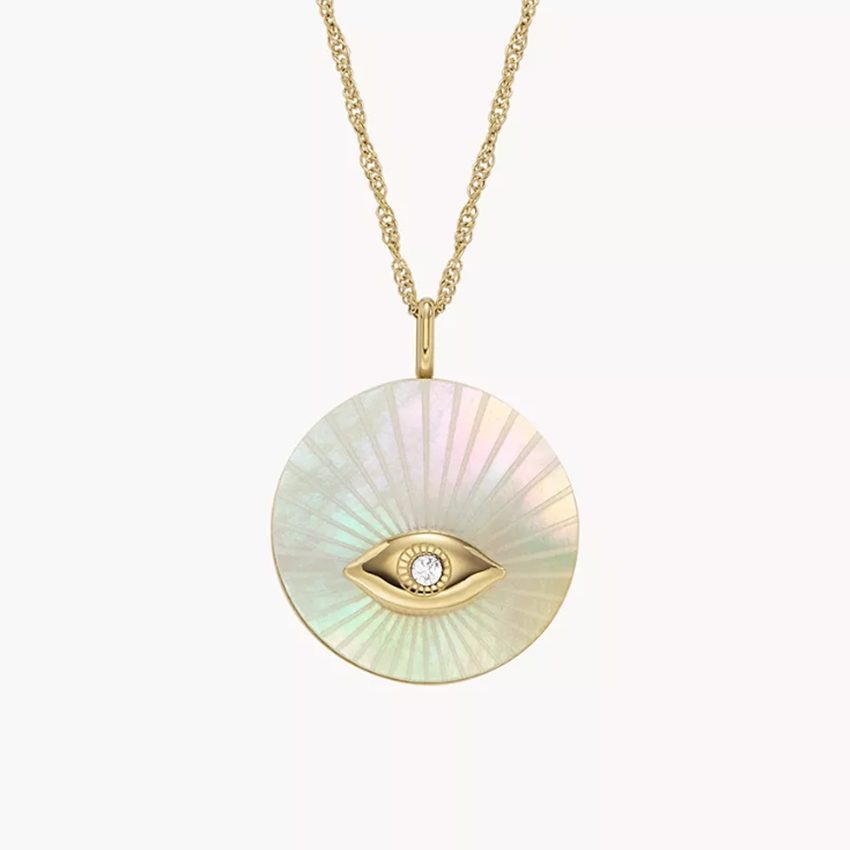 Fossil JF04793710 Sutton Evil Eye Halskette