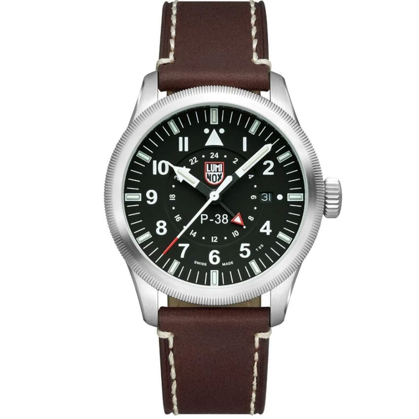 Luminox - Analoguhr, Air Pilot P-38 LIGHTNING, 42mm, Braun