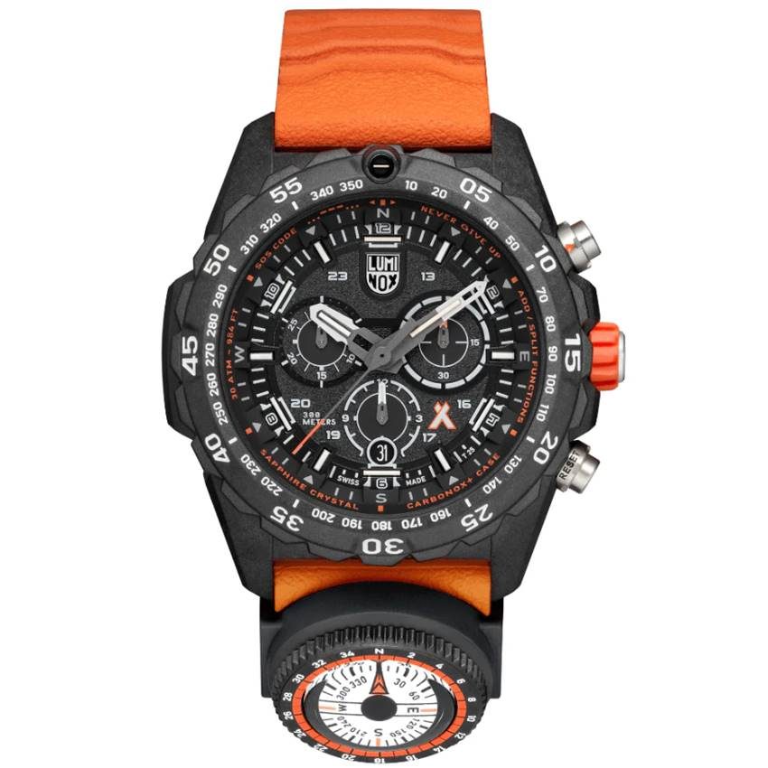 Luminox - Chronograph Uhr, Bear Grylls Survival, 45mm, Orange