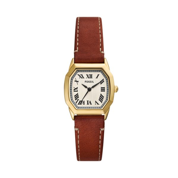 Fossil - Analoguhr, Harlow, 27mm, Braun
