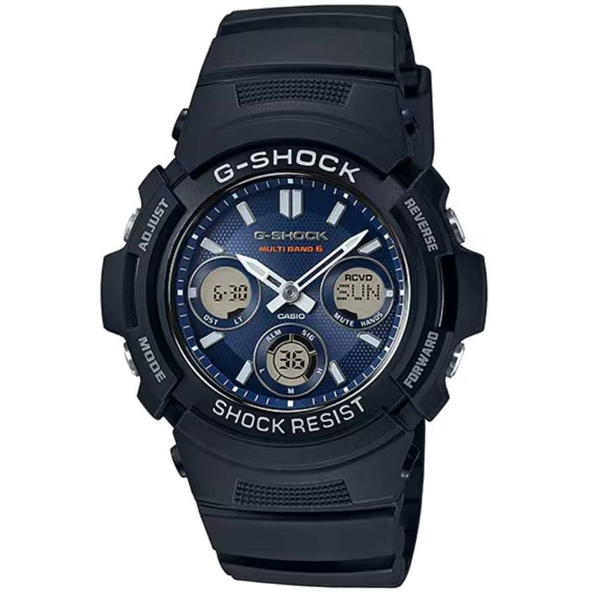 CASIO - G-Shock AWG-M100SB-2AER Original, One Size, Schwarz