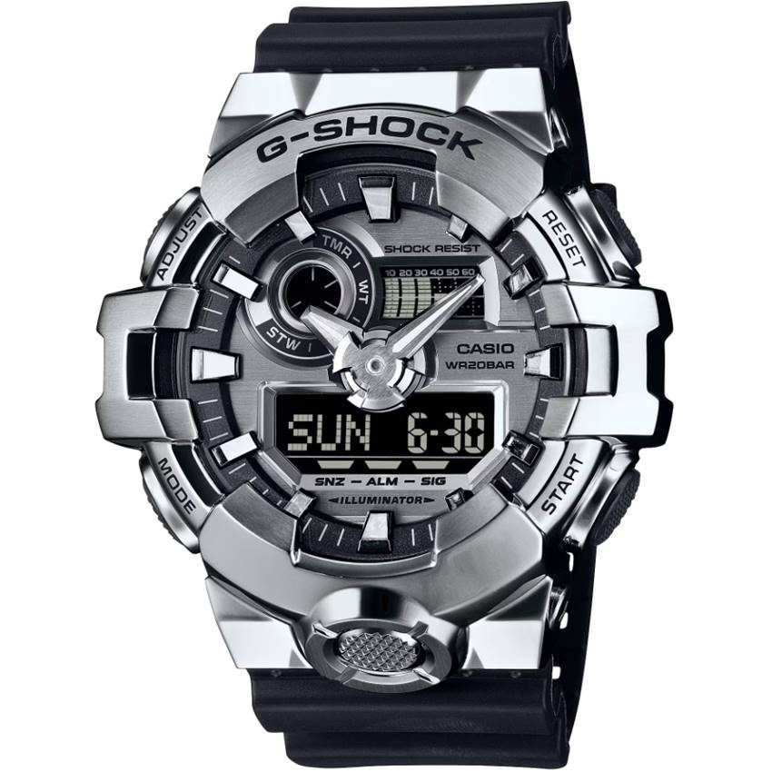 CASIO - G-Shock GM-700-1AER G-Steel, One Size, Silber