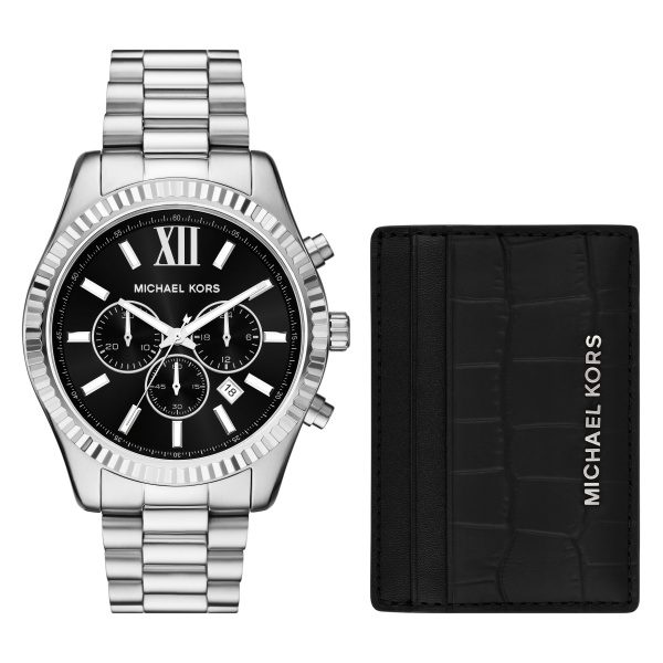 Michael Kors MK1091SET Lexington Herren Uhr & Portemonnaie