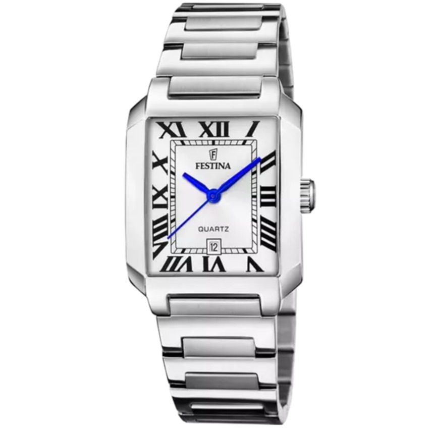 Festina - Analoguhr, On The Square, 33.5MM, Silber