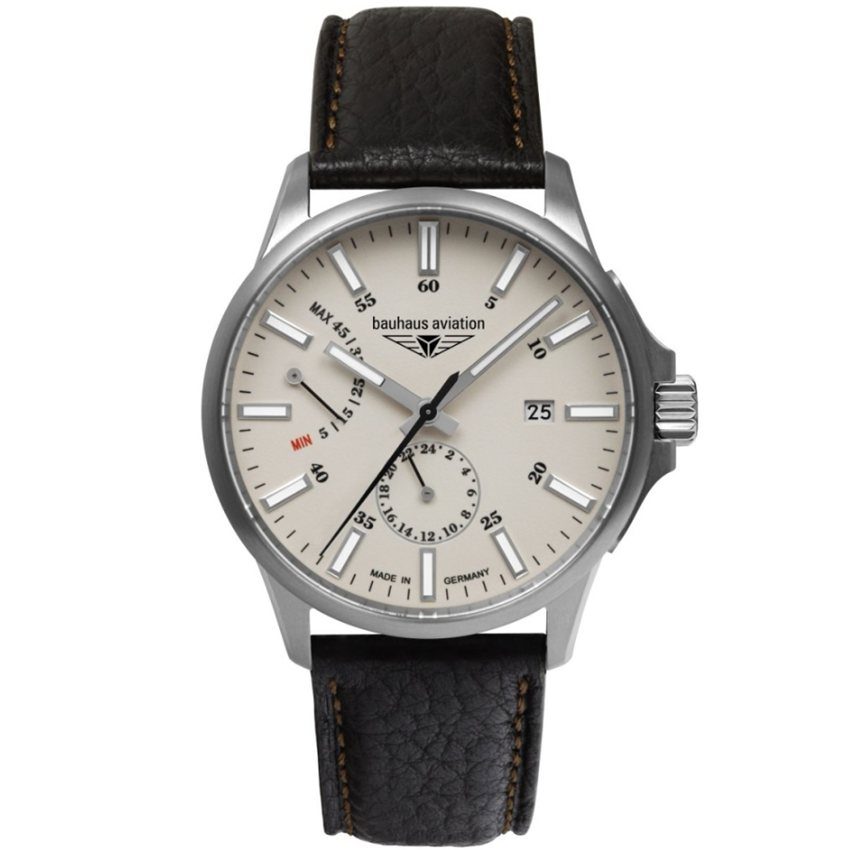 Bauhaus 28605 Bauhaus Aviation Titanium Automatik Herrenuhr