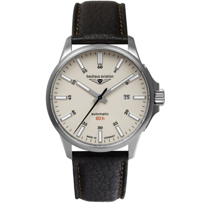 Bauhaus 28645 Bauhaus Aviation Titanium Automatik Herrenuhr