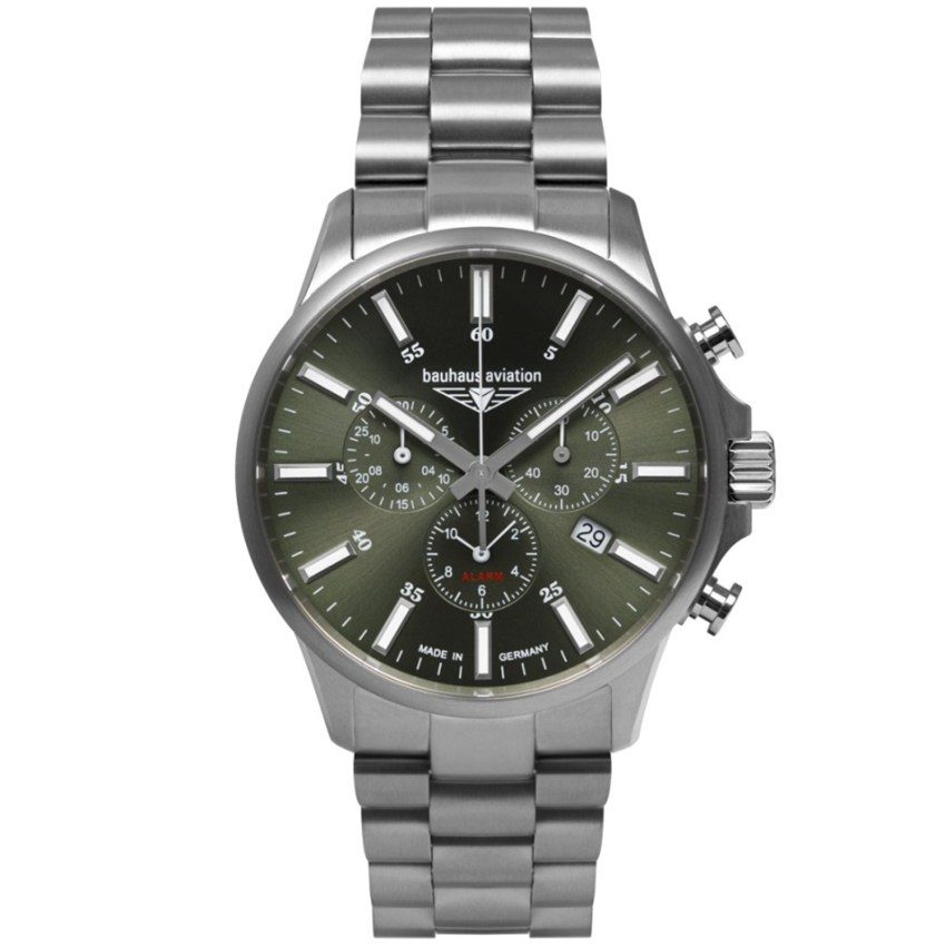 Bauhaus 2880M4 Bauhaus Aviation Titanium Chrono Herrenuhr
