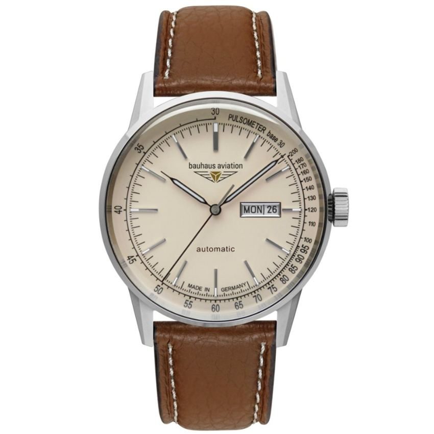 Bauhaus 23665 Bauhaus Aviation G38 Automatik Herrenuhr