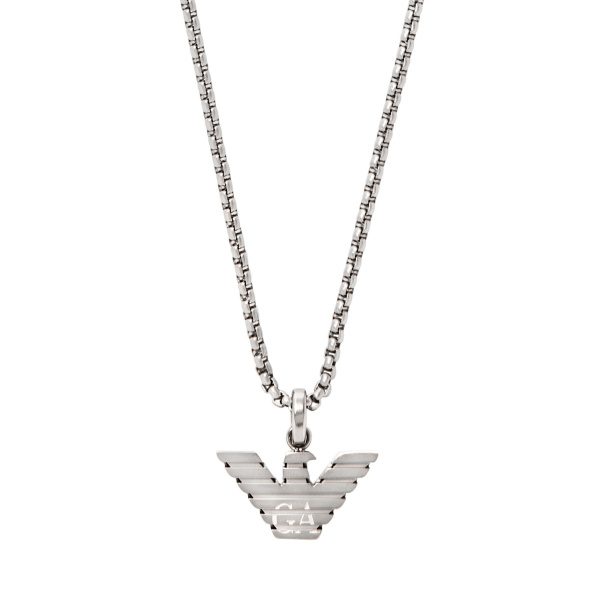 Emporio Armani EGS3169040 Eagle Logo Herren Halskette