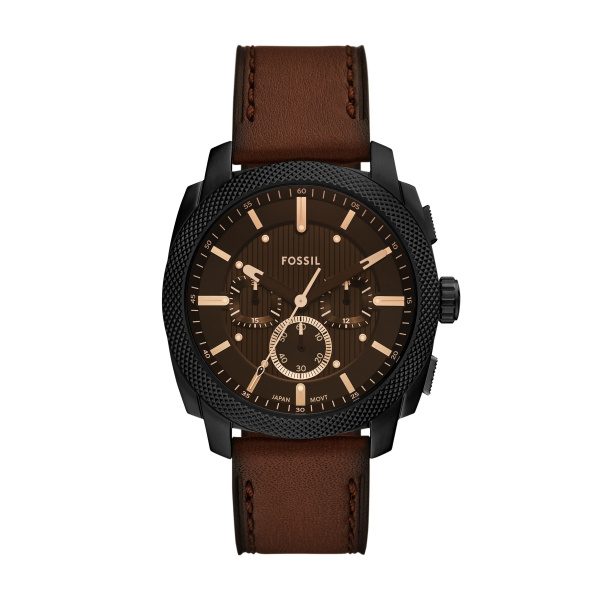 Fossil Herren Machine UHR aus Edelstahl Schwarz