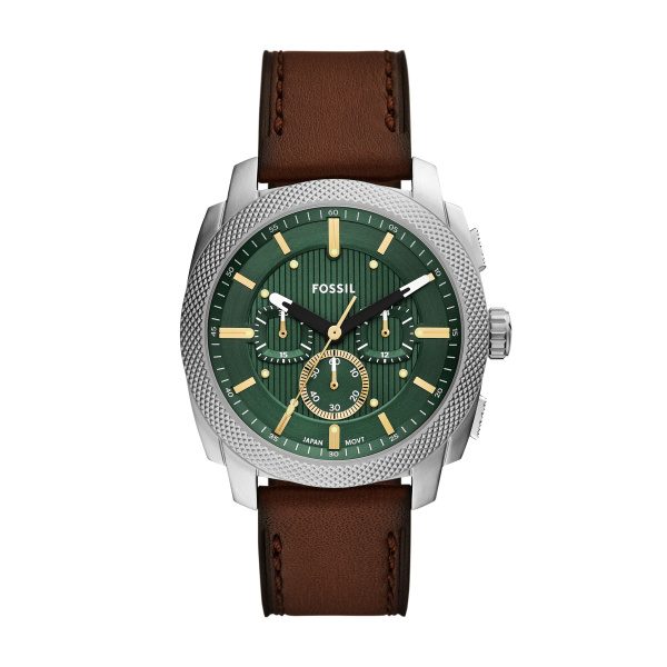 Fossil - Chronograph Uhr, Machine, 44mm, Braun