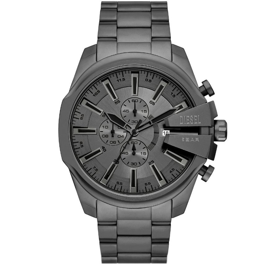 Diesel - Analoguhr, Mega Chief Slim, 48mm, Grau