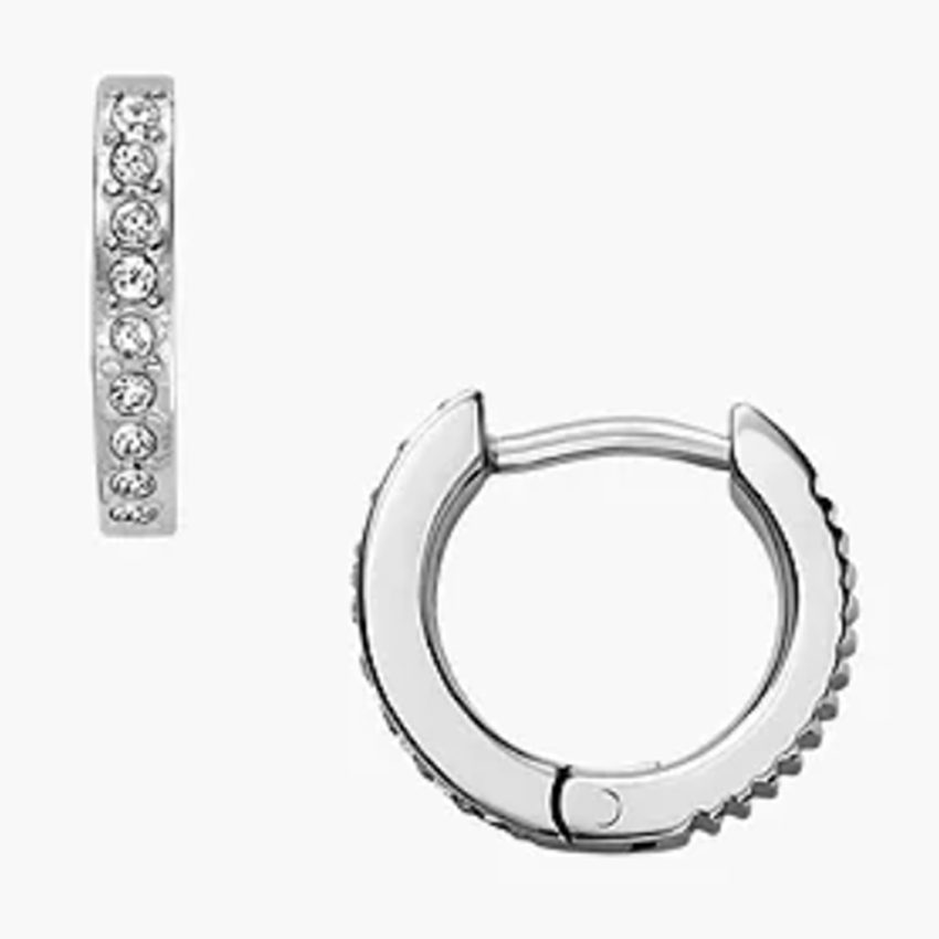 Fossil - Creolen, Ellis, One Size, Silberfarben