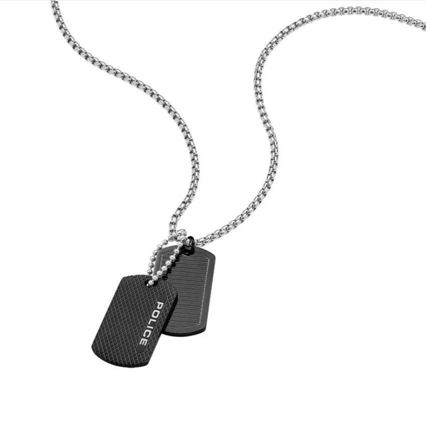 Police - Duet Halskette von, One Size, Schwarz