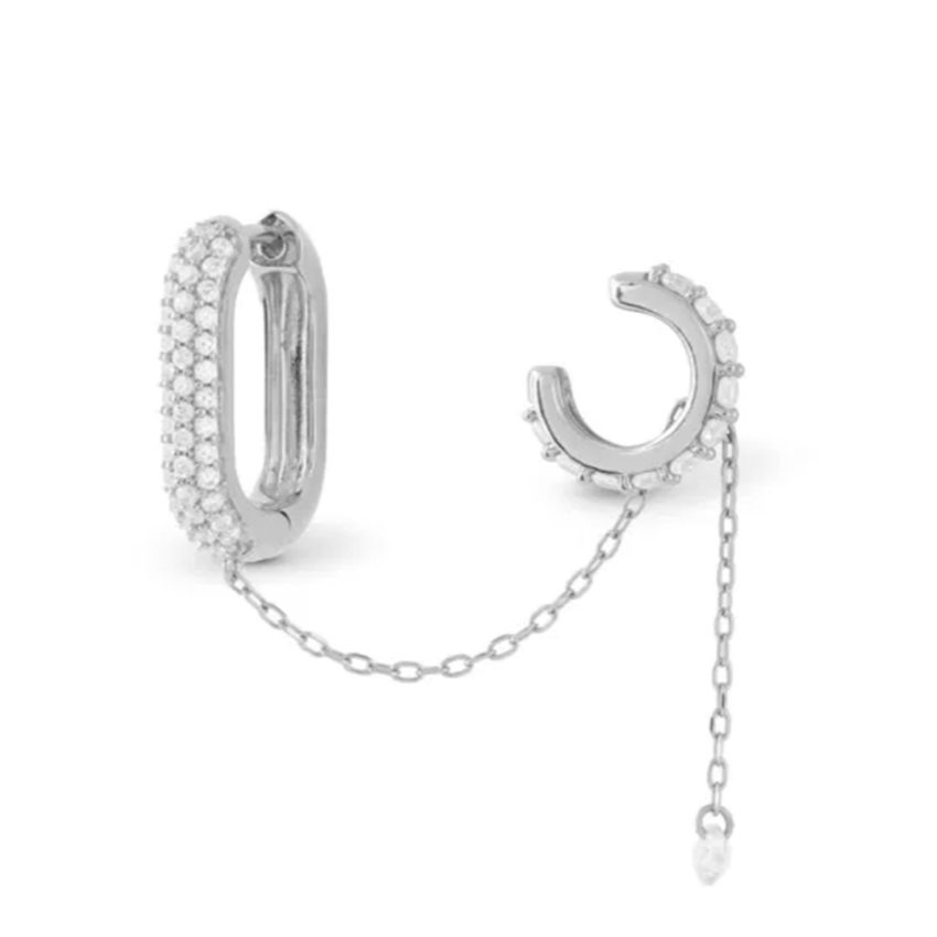 Guess - Einzelohrstecker, Nuances, 17mm, Silber