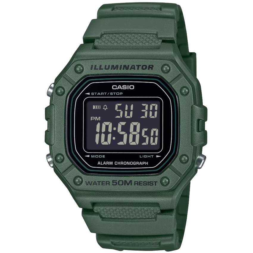 CASIO - Digitaluhr,  TIMELESS COLLECTION Men, 44mm, Grün