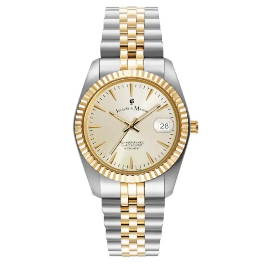 JACQUES DU MANOIR - Analoguhr, Inspiration classic, 36mm, Zweifarbig