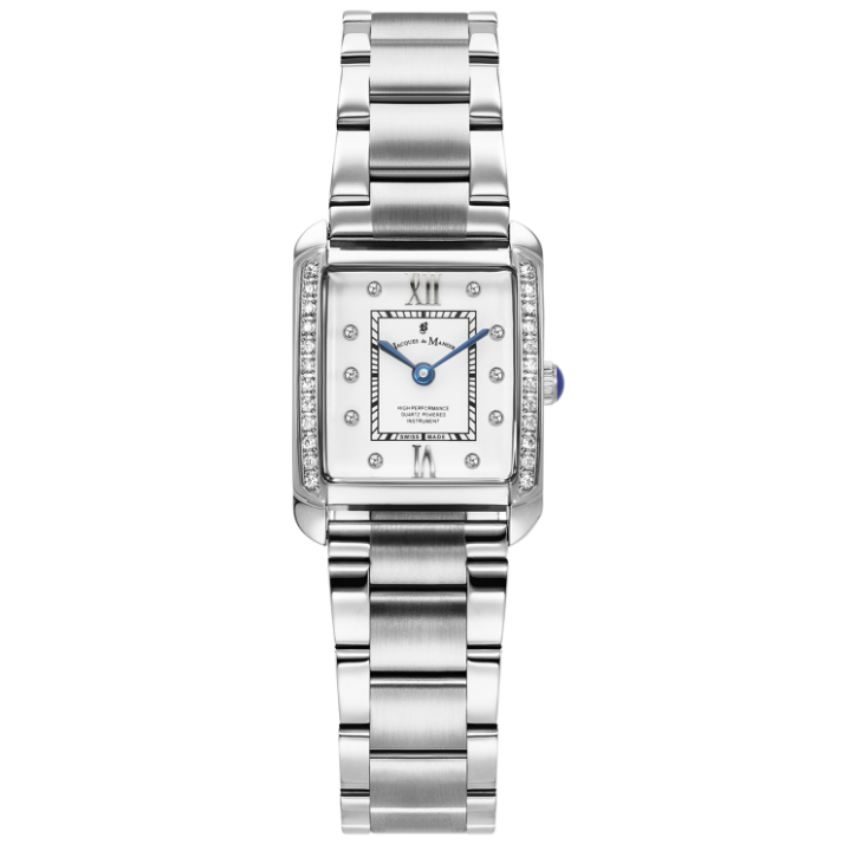 JACQUES DU MANOIR - Analoguhr, Emily II, 22mm, Silber