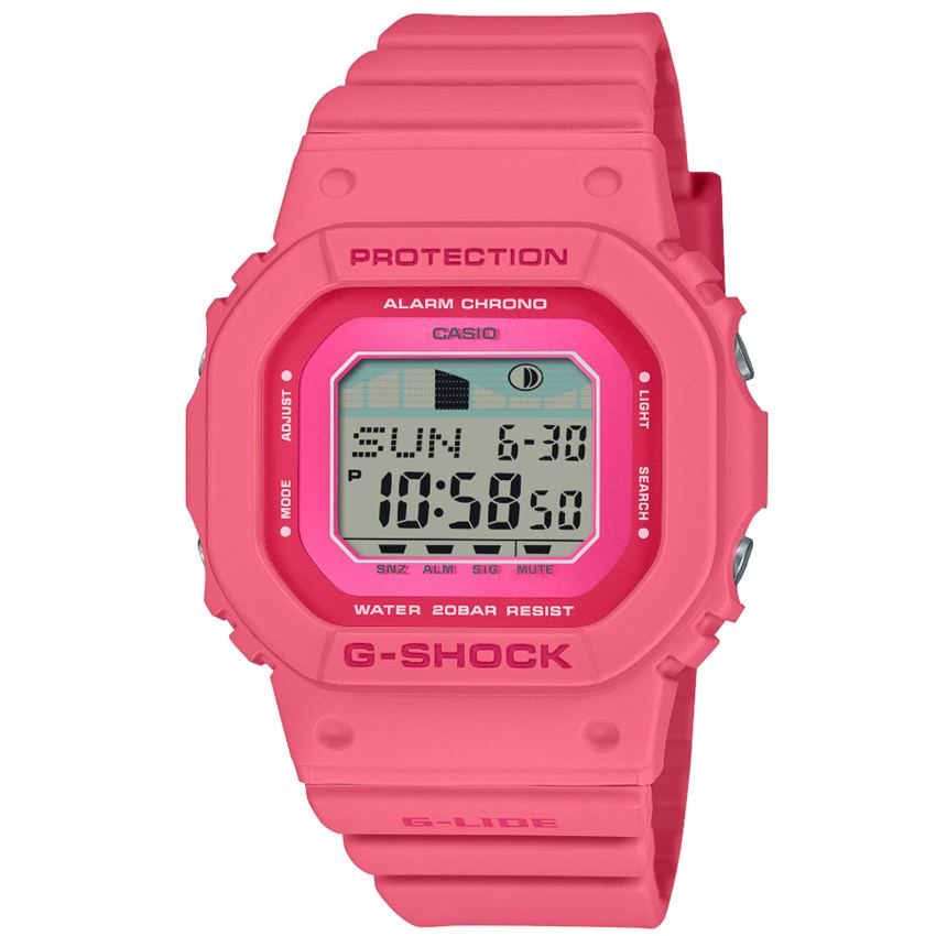 CASIO - Digitaluhr, G-SHOCK Small Classic, 45mm, Rot