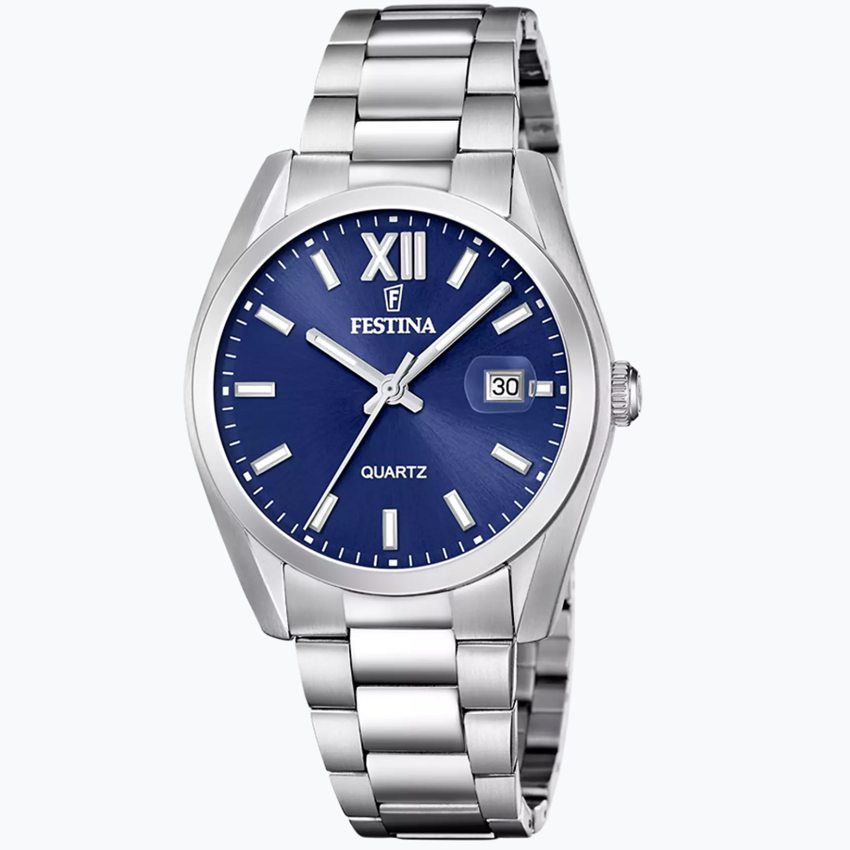 Festina - Analoguhr, Acero Clasico, 40mm, Silber