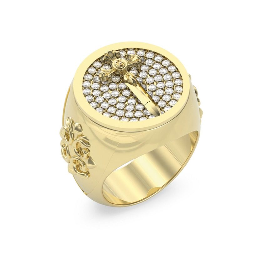 Guess - Ring, Rebel Knight, 64, Gold